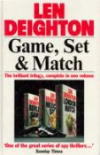 Len Deighton, Game set and match trilogy hardback book. First edition. Good condition. We combine