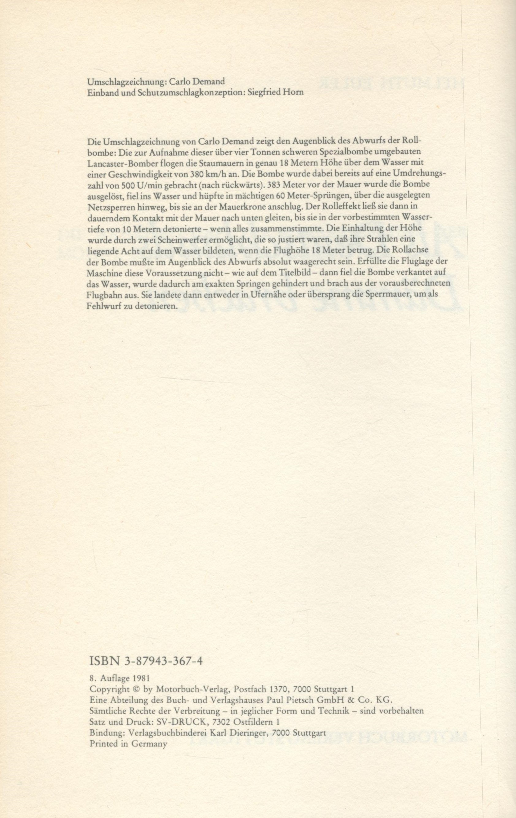 Helmut Euler Hardback Book Titled Als Deutschlands Damme Brachen. Published in 1981. 224 Pages. - Image 3 of 3