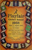 Playfair Cricket Annual 1958 by Gordon Ross. The New Zealand Team winter Tours West Indies in