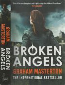 Graham Masterton signed paperback book title Broken Angels. First Edition. Published: 2014 (Head