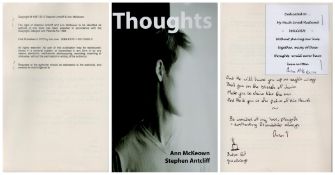 Ann Mckeown Signed. Thoughts-Ann McKeown Stephen Antcliff Paper Back Book. By First Published in