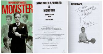 Bernie Slaven Signed. November Spawned A Monster Hardback Book. First Edition. Good condition. We