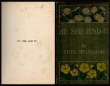 He She and It Hardback Book by Kate Mellersh. Published Early 1900's? Bookplate on inside page