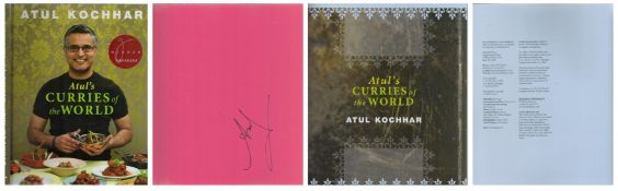 Michelin starred chef Atul Kochhar signed Hardback Recipe Cookbook Atul's Curries of the World.