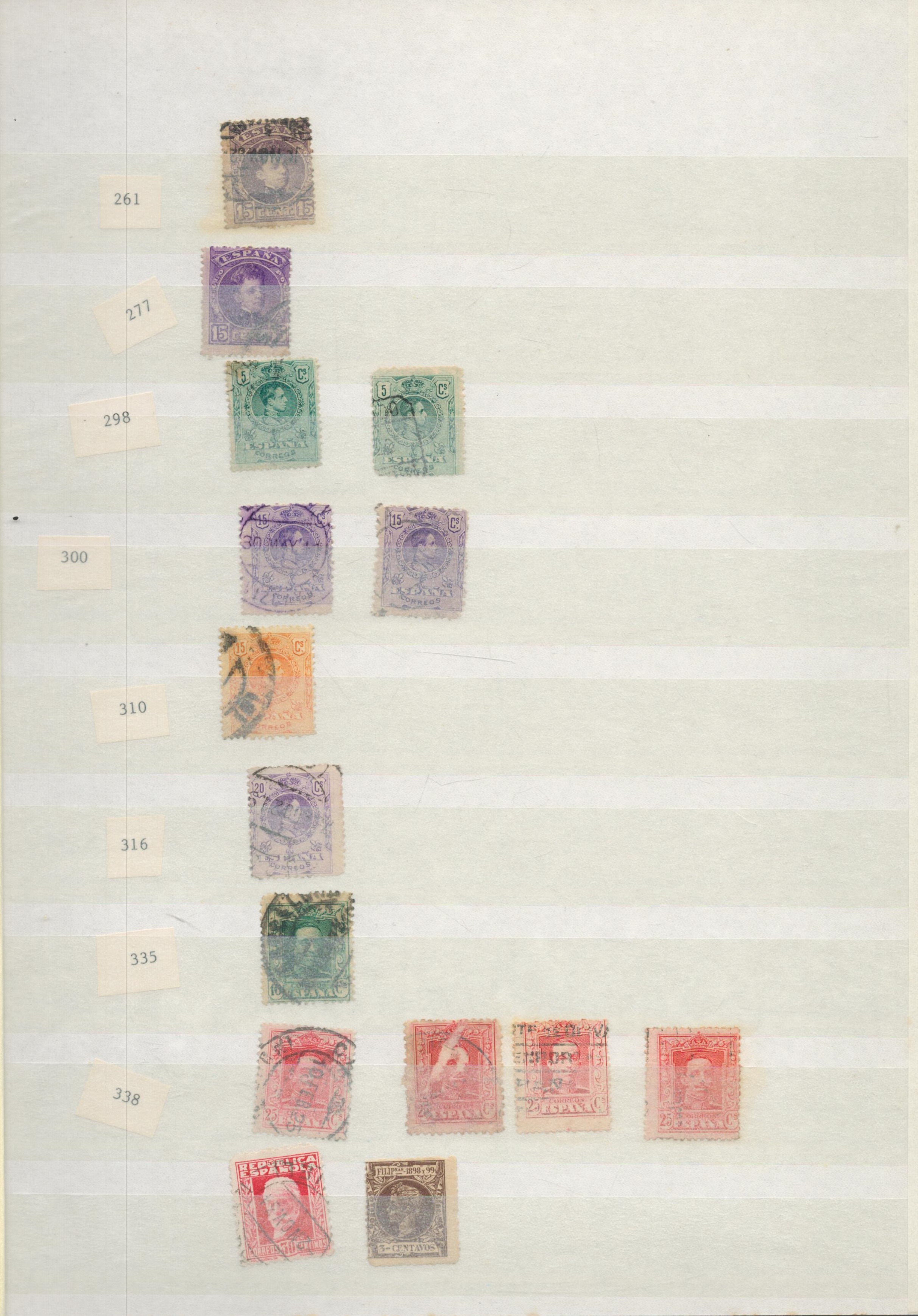 Spain used Stamps in a Leuchtturm / Lighthouse Stockbook with 8 Hardback Pages and 9 Rows each - Image 2 of 4