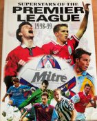Superstars of the Premier League 1998-99 Book, Unsigned. Hardback book First Edition. Published in