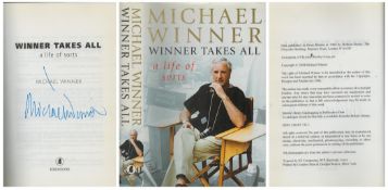 Michael Winner signed Title Winner Takes All a life of sorts. First Edition. (Publisher: Robson