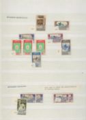 Spain used Stamps in a Leuchtturm / Lighthouse Stockbook with 8 Hardback Pages and 9 Rows each