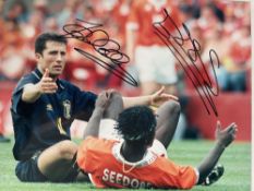 Clarence Seedorf. John Collins Holland vs Scotland Action Shot 10x8 inch signed photo. Good