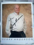 Gerry Anderson Thunderbirds Creator and Film Maker 10x8 inch signed photo. Good condition. All