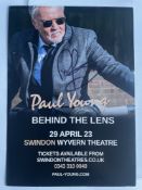 Paul Young Chart Topping Singer Signed Concert Flyer. Good condition. All autographs are genuine