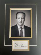 David Cameron Former Conservative Prime Minister Signed Display. Good condition. All autographs