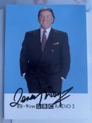 Terry Wogan Late Great TV and Radio Presenter 6x4 inch signed photo. Good condition. All