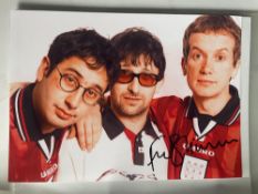 Frank Skinner Comedy Entertainer 7x5 inch signed photo. Good condition. All autographs are genuine
