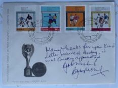 Bobby Moore England 1966 World Cup Winning Captain Signed First Day Cover . Good condition. All