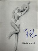 Jo Guest Glamour Model and TV Celebrity 10x8 inch signed photo. Good condition. All autographs are