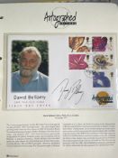 David Bellamy Botanist and TV Presenter Autographed Editions Signed First Day Cover. Good condition.