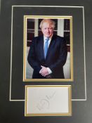 Boris Johnson Former Conservative Prime Minister Signed Display. Good condition. All autographs