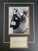 David Attenborough Naturalist and Wildlife Film Maker Signed Display. Good condition. All autographs