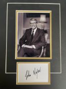 John Major Former Conservative Prime Minister Signed Display. Good condition. All autographs are