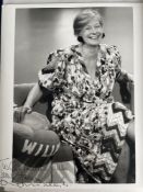 Biddy Baxter Listen With Mother Blue Peter Editor 10x8 inch signed photo. Good condition. All