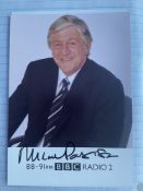 Michael Parkinson Late Great TV and Radio Presenter 6x4 inch signed photo. Good condition. All