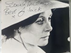 Sarah Miles Ryans Daughter Actress 10x8 inch signed photo. Good condition. All autographs are