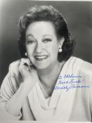 Dorothy Lamour Late Great American Actress 10x8 inch signed photo. Good condition. All autographs