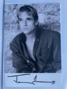 Jeremy Irons Munich Edge of War Actor 6x4 inch signed photo. Good condition. All autographs are