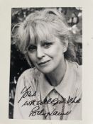 Polly James Popular British Actress Liver Birds 6x4 inch signed photo. Good condition. All