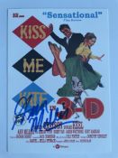 Ann Miller Late Great American Musical Actress 6x4 inch signed postcard. Good condition. All