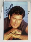 David Hasselhoff American Actor Baywatch 6x4 inch signed photo. Good condition. All autographs are