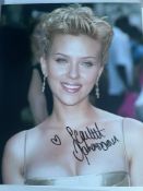 Scarlett Johansson American Danish Actress 10x8 inch signed photo. Good condition. All autographs