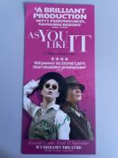 Sienna Miller and Helen McCrory As You Like It Cast Signed Theatre Leaflet. Good condition. All