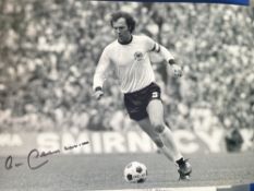 Franz Beckenbauer Legendary German Footballer 12x8 inch signed photo. Good condition. All autographs