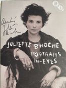 Juliette Binoche Actress and Artist Signed Art Leaflet. Good condition. All autographs are genuine