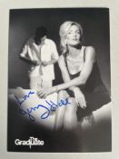 Jerry Hall Leading Model and Actress 6x4 inch signed photo. Good condition. All autographs are