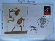 Joanna Lumley Great British Actress Signed First Day Cover. Good condition. All autographs are