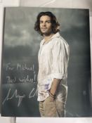 Santiago Cabrera Venezuelan Actor Heroes 10x8 inch signed photo. Good condition. All autographs