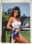 Linda Lusardi Actress and Glamour Model 8x6 inch signed photo. Good condition. All autographs are