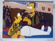 Dan Castellaneta The Simpsons Voice of Homer 7x5 inch signed photo. Good condition. All autographs