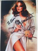 Pamela Sue Martin Nancy Drew Actress 10x8 inch signed photo. Good condition. All autographs are