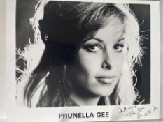 Prunella Gee James Bond Film Actress 10x8 inch signed photo. Good condition. All autographs are