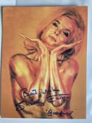 Shirley Eaton James Bond Film Actress 8x6 inch signed photo. Good condition. All autographs are