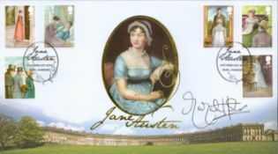 Susannah Harker signed Jane Austen Buckingham FDC Double PM Jane Austen 21st February 2013 Bath