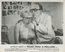 Arthur Askey signed 10x8inch black and white movie still. Good condition. All autographs are genuine