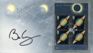 Brian May and Patrick Moore, a dual signed Total Eclipse FDC. Brian May is the lead guitarist of the