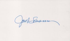 Jack Lousma signed 5x4 inch white card. From single vendor Space Astronaut collection including