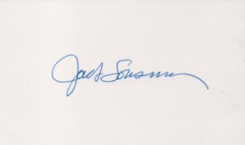Jack Lousma signed 5x4 inch white card. From single vendor Space Astronaut collection including