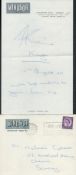 Kip Keino, a signed note on Windsor Hotel, Lancaster Gate, London notepaper, dated 15th August 1967,